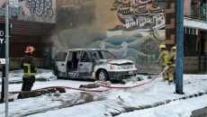 Vehicle fire in Downtown Eastside