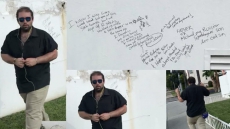Watch: Unknown Man Writes Hate Speech On Gurdwara Wall In US, Calls For 'Nuking Sikhs'