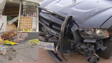 Woman Steals Vancouver Police Car Crashes Into Burnaby Building