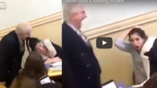 WATCH: Teacher Wakes up Sleeping Student in an INSANE Way