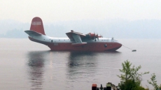 Martin Mars Water Bomber Dropped Nine Loads On Fire Near Nelson, B.C.