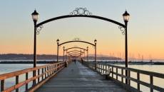 Three males arrested after threats with knives on White Rock pier