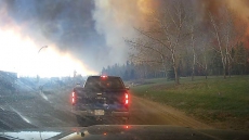 WATCH: Dash Cam Videos Show Terrifying Drive Out Of Fiery Fort McMurray For Evacuees