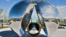 Art piece removed from Calgary rec centre after visitor's jacket burned