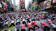 Thousands Expected For Yoga Day Celebrations In New York's Times Square