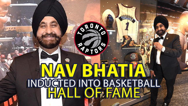 WATCH: Mr. Nav Bhatia Toronto Raptors Superfan has been inducted into the Naismith Memorial BasketBall Hall of Fame, A first for a fan to get this honor