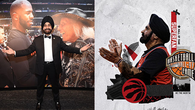 Raptors superfan Nav Bhatia honoured by Basketball Hall of Fame