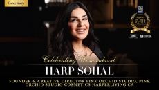 Celebrating Womanhood: Harp Sohal, Founder & Creative Director Pink Orchid Studio, Pink Orchid Studio Cosmetics, Harperliving.ca