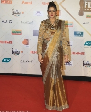 Nargis Fakhri is 24 K gold in her saree 
