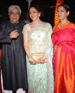 Javed Akhtar, Shabana Azmi and Hema Malini