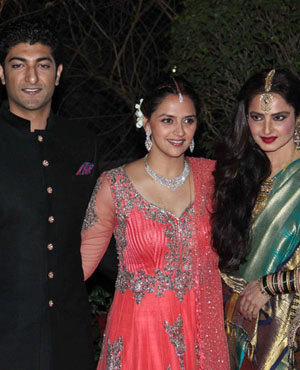 Aahana Deol, Vaibhav Vora and Rekha