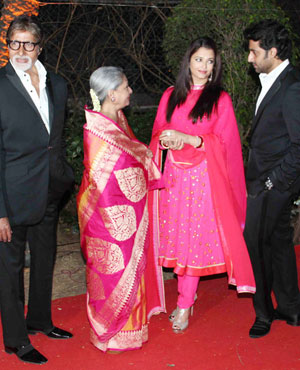 Amitabh, Jaya, Abhishek and Aishwarya Rai Bachchan
