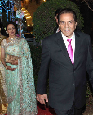 Dharmendra and Hema Malini