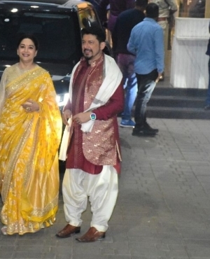 Power couple Madhuri Dixit and Dr. Shriram Nene arrive for the event 