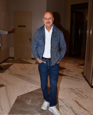 Anupam Kher goes for a casual outfit 