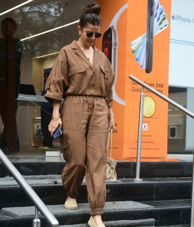 Nimrat Kaur looks chic in a brown co-ord set
