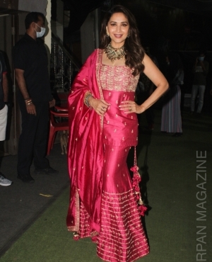 Madhuri Dixit Nene snapped at Filmistan studio