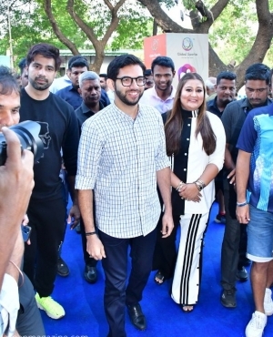 Aaditya Thackeray makes an appearance at the championships 