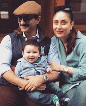 Baby Taimur With Mom Kareena And Dad Saif
