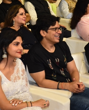 Singer Shaan is all smiles and is fully engaged at the event 