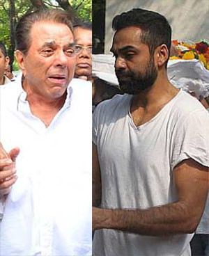 Bollywood Mourns At Funeral Of Abhay Deol's Father