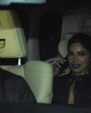 Bhumi Pednekar spotted in her car 