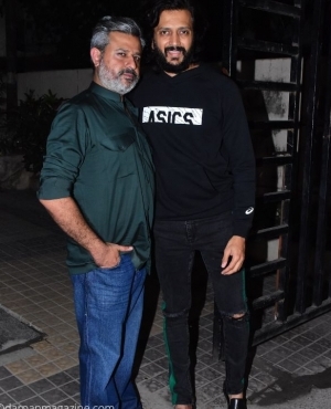 Riteish Deshmukh poses for the press 