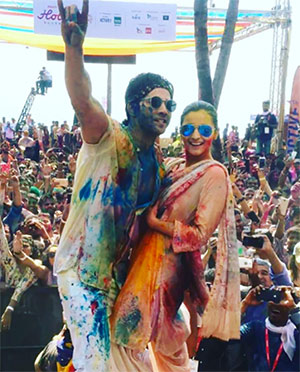Bollywood Stars Play Holi In Style