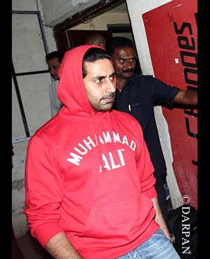 Amitabh Bachchan and Abhishek Bachchan snapped at PVR