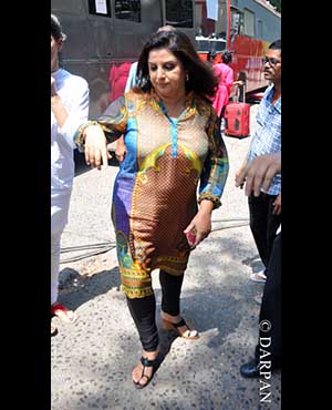 Farah Khan spotted at Filmistan Studio