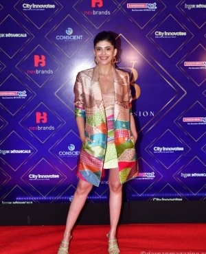 Sanjana Sanghi is in a multi-coloured dress 
