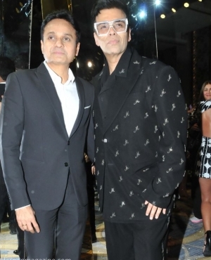 Karan Johar poses with Apoorva Mehta 
