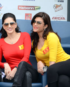 Sunny Leone and her spouse with Archana Vijay