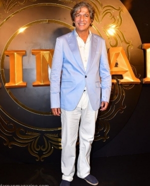 Chunky Pandey goes for a business casual effect 