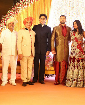 Abhishek Bachchan at the wedding