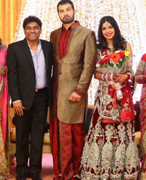 Johnny Lever at the wedding