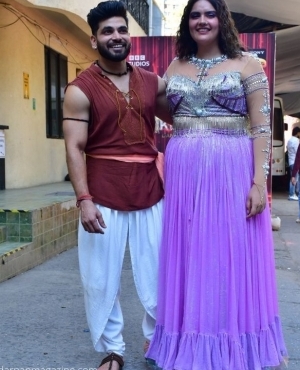 Anjali Dinesh Anand is ready to take to the stage with her co dancer 