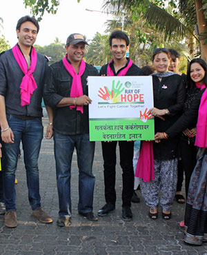 Celebs March Against Breast Cancer
