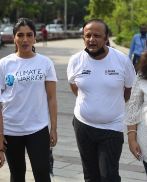 Bhumi Pednekar at Flag off Un Day Walk for Mangroves