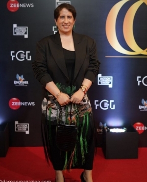 Guneet Monga, producer of Elephant Whisperers strikes a pose 