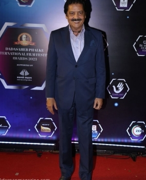 Singer Udit Narayan poses for the camera 