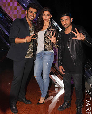 Deepika, Arjun Meet Yo Yo Honey Singh
