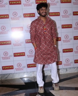 RJ Raghav is all smiles for the press 