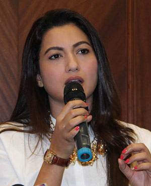 Gauhar Khan talks to media about attack