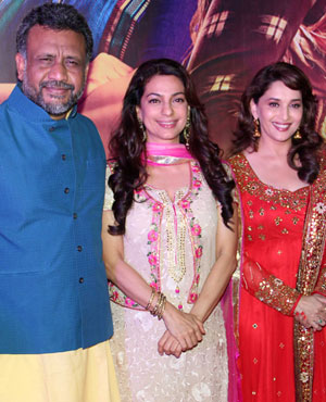 Madhuri Dixit and Juhi Chawla