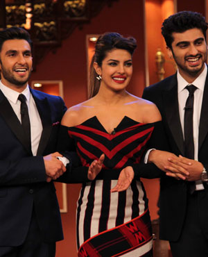 Ranveer Singh, Priyanka Chopra and Arjun Kapoor