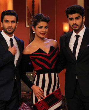 Ranveer Singh, Priyanka Chopra and Arjun Kapoor