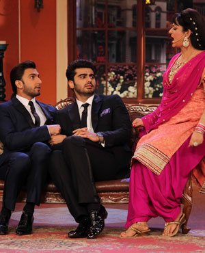 Ranveer Singh, Arjun Kapoor and Upasana Singh
