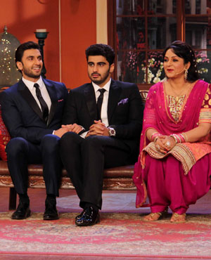 Ranveer Singh, Arjun Kapoor and Upasana Singh