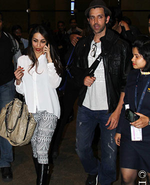 Hrithik Bipasha Malaika Snapped